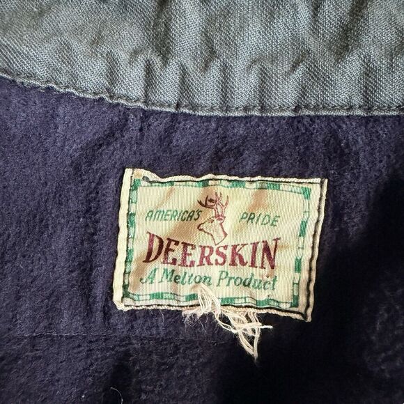 Vintage Deerskin Chamois Button Down Shirt Cabincore Cozy Outdoor Workwear‎ - Picture 3 of 12